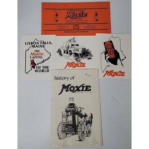 Lot Moxie Soda Misc Advertising Kennebec's Postcards History of Moxie Festival